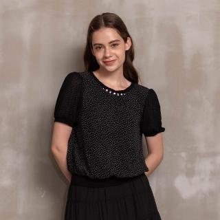 【perng yuh 芃諭名品】輕巧氣質 層次接袖 雪紡上衣(2023 AW Collection｜2C秋冬系列)