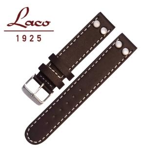 【Laco 朗坤】402121錶帶 深棕 XL 18mm