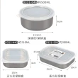 【寶盒百貨】日本製不鏽鋼帶蓋保鮮盒 冷藏保鮮 儲存盒(1組3入便當盒 長方形 圓形 方形)
