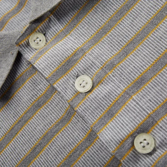 【ROBERTA諾貝達】男裝 台灣製 精品流行品味長袖POLO衫(灰)