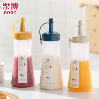 【樂博ROBO】DELLE系列單孔醬料瓶350ml(3入組)