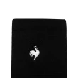 【LE COQ SPORTIF 公雞】高爾夫系列 男款黑色百搭刺繡LOGO彈力機能短襪 QGS0K084