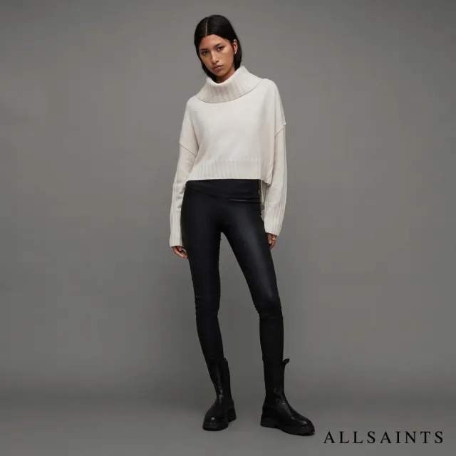 【ALLSAINTS】AKIRA 高領喀什米爾羊毛針織上衣IVORY WHITE WK098Z(舒適版型)