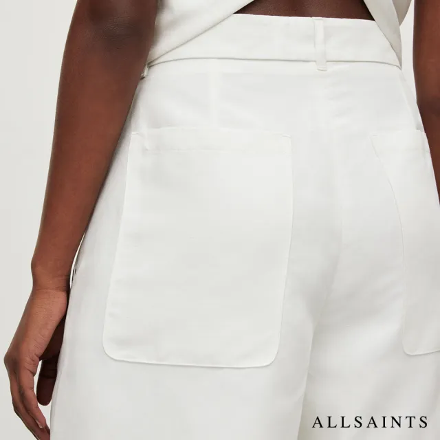 【ALLSAINTS】PETRA 高腰西裝短褲Off White WT005Y(舒適版型)