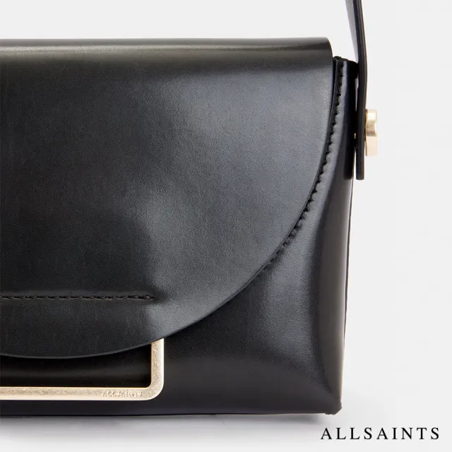 【ALLSAINTS】FRANCINE 牛皮側背包Black WB587Z