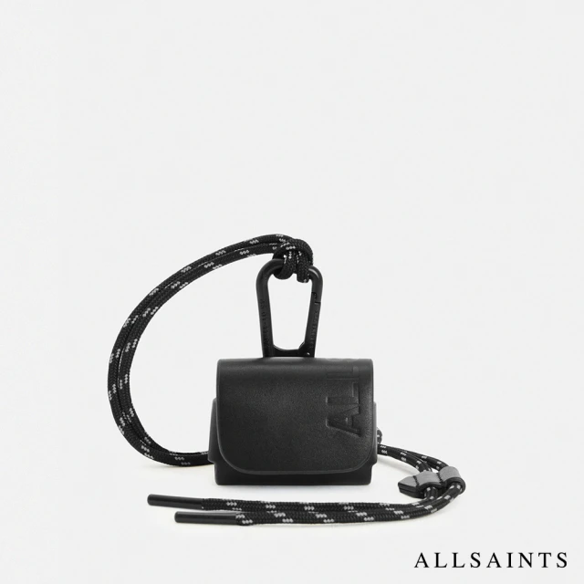 【ALLSAINTS】AIRPOD 牛皮耳機包Black MV503Z