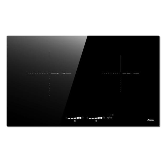 【Amica】大雙口IH感應爐 獨家防溢 11段火力 兒童安全鎖 自動燉煮 小鍋具偵測(HIP-72B2 S2)