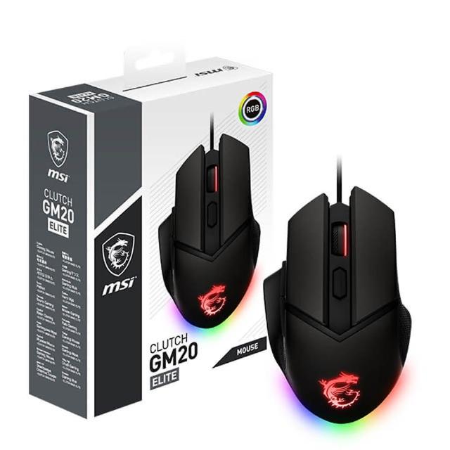 【MSI 微星】CLUTCH GM20 ELITE 電競滑鼠 GM20電競滑鼠 