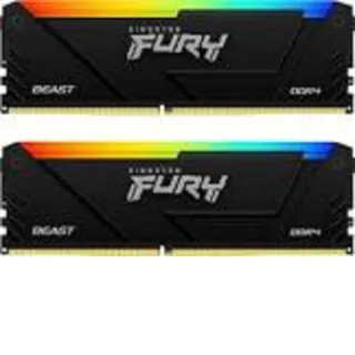 【Kingston 金士頓】FURY Beast RGB DDR4 3600 64GB PC 記憶體 (KF436C18BB2AK2/64) *超頻