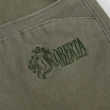 【ROBERTA 諾貝達】男裝 橄欖綠平口休閒褲-輕磨洗加工(台灣製)