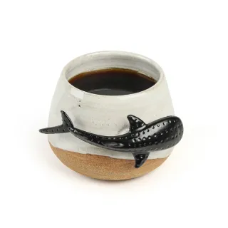 【QUALY】鯨鯊手工陶瓷杯 180ml(茶杯、咖啡杯)