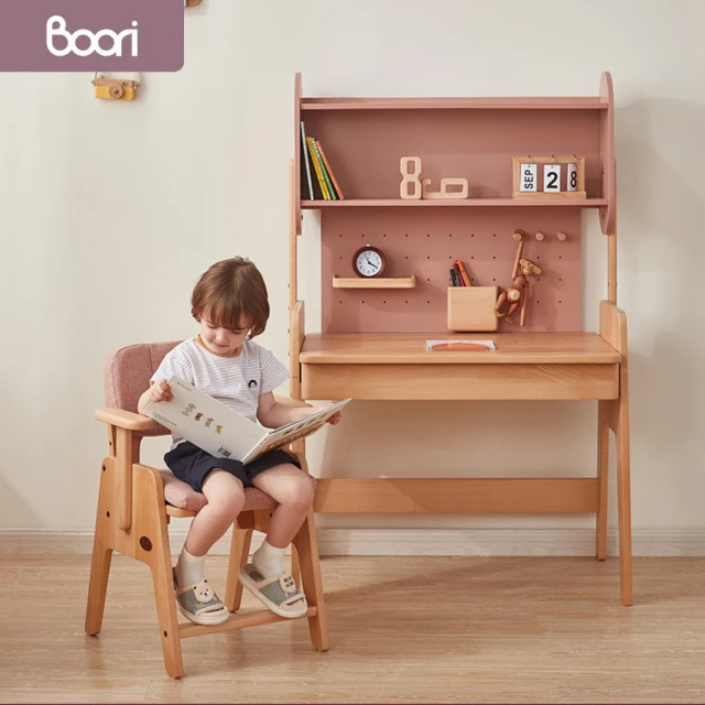 成長天地 澳洲Boori 兒童床青少年實木櫸木升降書桌椅附書