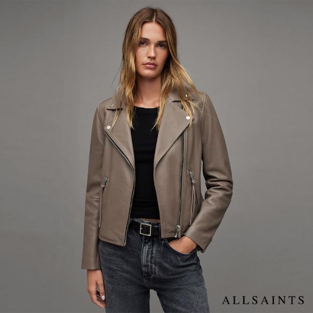 【ALLSAINTS】DALBY 羊皮騎士皮衣Stone Grey WL018N(修身版型)