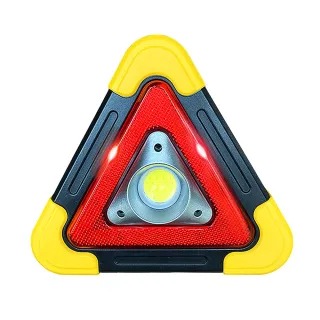 【KT BIKER】三角警示燈-小號(太陽能 車用 故障警示燈 車禍警示燈 三角警示牌 三角架 警示架)