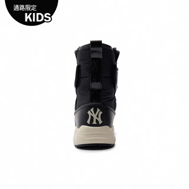 【MLB】童裝 內刷毛短靴 童鞋 紐約洋基隊(7AWBB0836-50BKS)