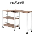 【拜爾家居】鐵木旋轉邊桌(MIT台灣製造工作桌 寫字桌 電腦桌 辦公桌 書桌 寫字 桌子 邊桌 置物櫃)