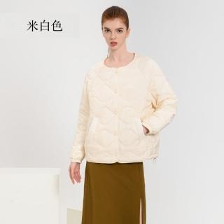 【巴黎精品】現貨+預購 真羽絨90%白鴨絨輕羽絨外套羽絨衣夾克(保暖圓領輕薄寬鬆休閒女外套3色a1dl5)