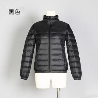 【巴黎精品】現貨+預購 真羽絨90%白鴨絨輕羽絨外套羽絨衣夾克(保暖短款立領簡約修身女外套5色a1dl11)