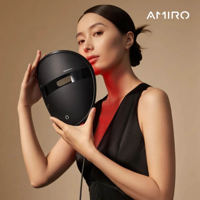 【AMIRO】嫩膚時光面罩+限量聯名款 時光機 拉提美容儀 R1 PRO MAX套裝禮盒-可麗金綠(拉提 修復細紋 緊緻)