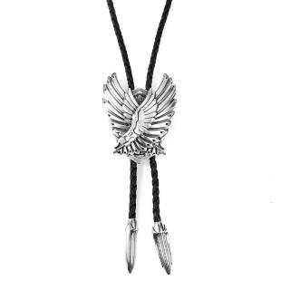 【MF select】自由之翼 真皮皮繩款 保羅領帶/Bolo Tie/美式領帶(臺灣研發設計)