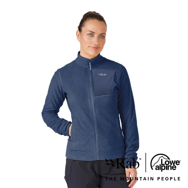 【RAB】Tecton Jacket Wmns 保暖刷毛立領外套 女款 深墨藍 #QFF98