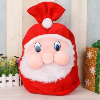 【子玄】聖誕糖果袋 老公公禮物包 老公公束口包(聖誕老公公包包 聖誕節禮物袋 聖誕老公公袋)