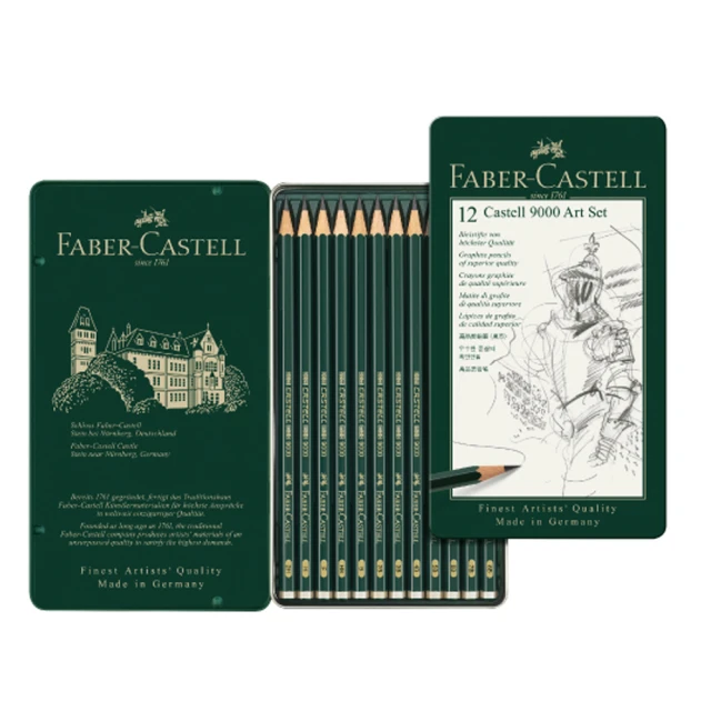 Faber-Castell 輝柏 9000高級素描鉛筆 2H~8B /盒 119065G