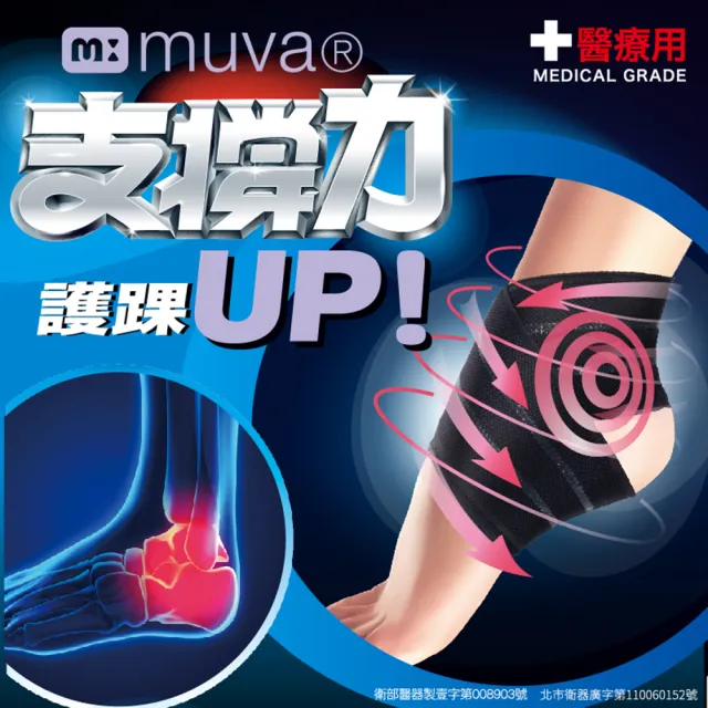 【muva 官方直營】可調式透氣舒適護踝(單入)