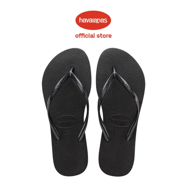 【havaianas 哈瓦仕】拖鞋 女鞋 夾腳拖 人字拖 巴西  Slim 黑 4000030-0090W