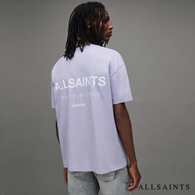 【ALLSAINTS】UNDERGROUND 純棉寬鬆LOGO短袖T恤-多色(寬鬆版型)
