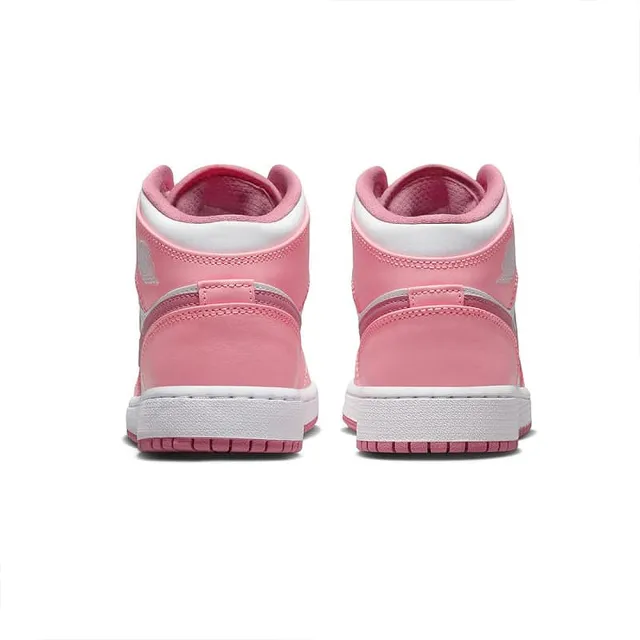 NIKE 耐吉 Air Jordan 1 Mid GS 大童鞋 女鞋 粉紅 Valentines Day 情人節(DQ8423-616)