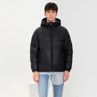 【巴黎精品】現貨+預購 真羽絨90%白鴨絨輕羽絨外套羽絨衣夾克(加厚素面保暖連帽男外套2色a1dl17)