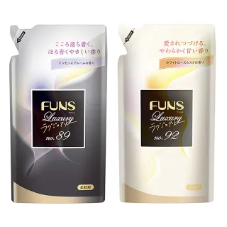 【第一石鹼】FUNS Luxury奢華衣物柔軟精補充包480ml(玫瑰廣藿香/白玫瑰麝香)