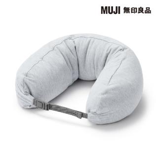 【MUJI 無印良品】微粒貼身靠枕 灰.約16x64cm