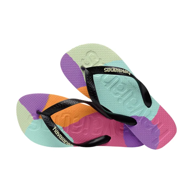 【havaianas 哈瓦仕】拖鞋 男鞋 女鞋 夾腳拖 拼接 巴西 Logomania Multicolor 彩色 4147526-0090U(哈瓦士)