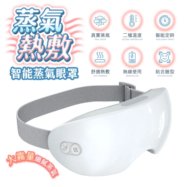 FJ 免接線智能蒸氣熱敷眼罩KM5(USB充電式)