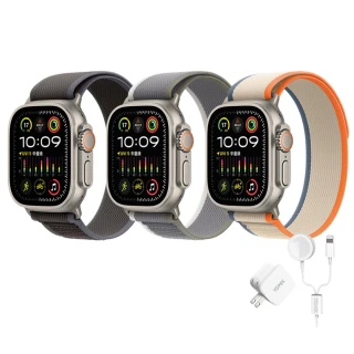充電全配組【Apple】Apple Watch Ultra2 LTE 49mm(鈦金屬錶殼搭配越野錶帶)
