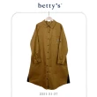 【betty’s 貝蒂思】小兔子刺繡收腰口袋長版襯衫(共二色)