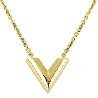 【Louis Vuitton 路易威登】Essential 經典V標誌項鍊(M00857)