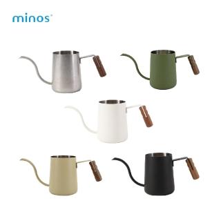 【Minos】耳掛手沖壺 300ml(304不鏽鋼 胡桃木手柄 小巧)