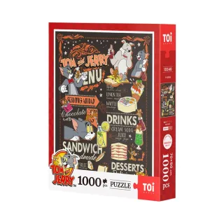 【TOi 圖益】拼圖1000片-Tom＆Jerry系列-下午茶時刻(DIY生日插畫桌遊 雙11 聖誕禮物)