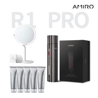 【AMIRO】時光機 拉提美容儀 R1 PRO 豪華組(時光機+AMIRO保濕柔潤精華凝膠*5+Mate S高畫質☆光化妝鏡)