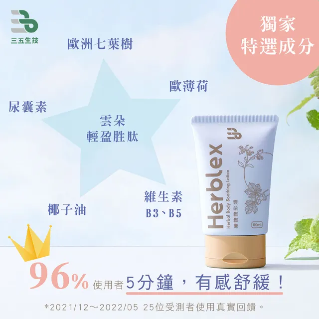 【三五生技】雲朵鬆鬆膏☆升級加大版60ml☆(中研院台大顧問團隊研究黃金比例)