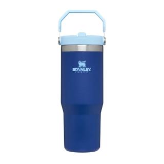 【Stanley】經典系列IceFlow手提吸管杯0.88L 深海藍 10-09993-132(10-09993-132)