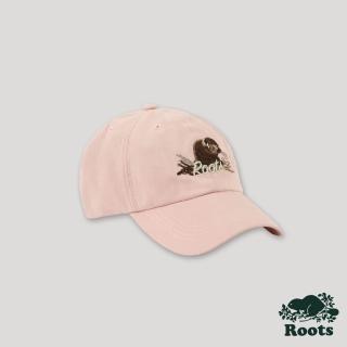 【Roots】Roots 配件-經典傳承系列 插畫動物棒球帽(粉色)