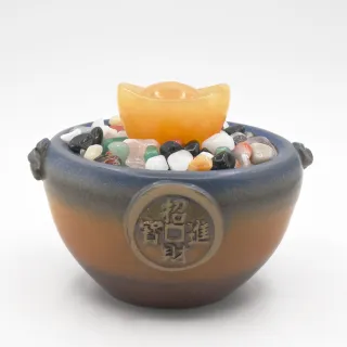 【鑫運來】◎招財進寶聚寶陶盆S(開運必備)