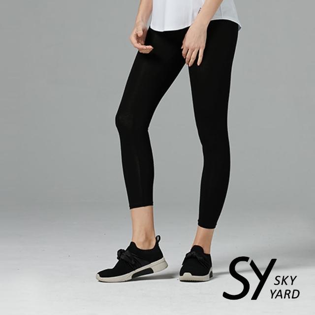 【SKY YARD】舒適貼身棉質內搭褲(黑色)