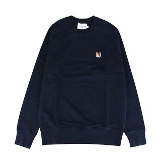 【Maison Kitsune】狐狸LOGO叉肩袖T恤(深藍/男款)