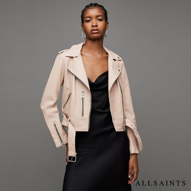 【ALLSAINTS】BALFERN 羊皮騎士皮衣SOFT PINK WL166Z(常規版型)