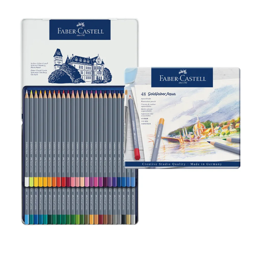 Faber-Castell】輝柏GOLDFABER水性色鉛筆48色/ 盒114648 - momo購物網- 好評推薦-2025年2月